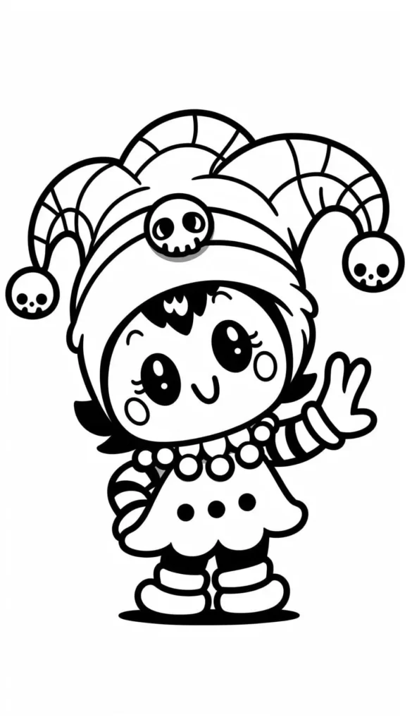 Baby Kuromi Girl Coloring Pages