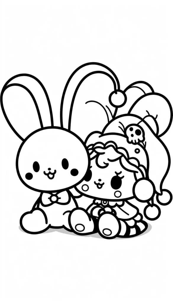 Cinnamoroll and scary Kuromi for kids