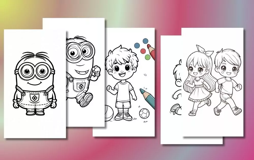 Cute Boy Coloring Pages For Kids [Free Printable PDFs]