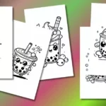 Cute Bubble Tea Coloring Pages For Kids [Free Printable PDFs]