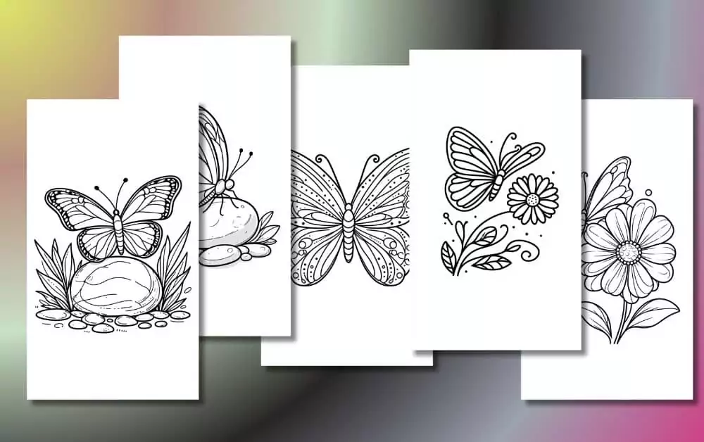 Cute Butterfly Coloring Pages For Kids