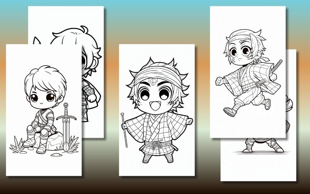 Cute Demon Slayer Coloring Pages For Kids [Free Printable PDFs]