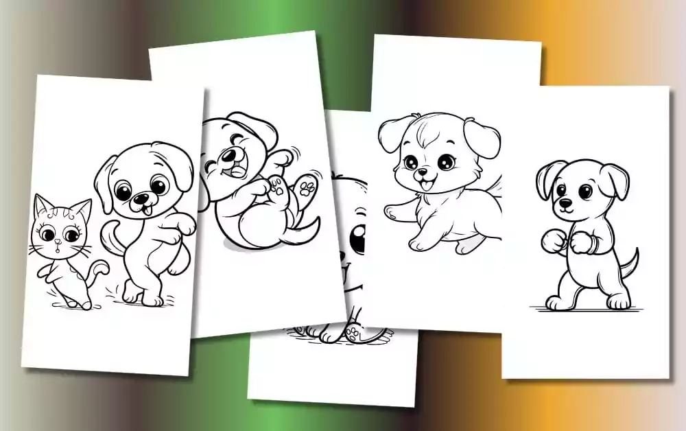 Cute Dog Coloring Pages For Kids [Free Printable PDFs]