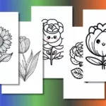 Cute Flowers Coloring Pages For Kids [Free Printable PDFs]