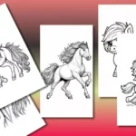 Cute Horse Coloring Pages For Kids [Free Printable PDFs]