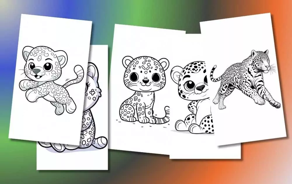 Cute Jaguar Coloring Pages For Kids [Free Printable PDFs]