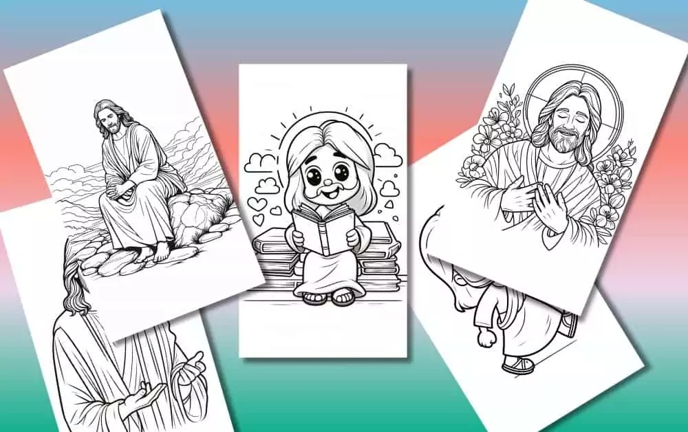 Cute Jesus Coloring Pages For Kids [Free Printable PDFs]