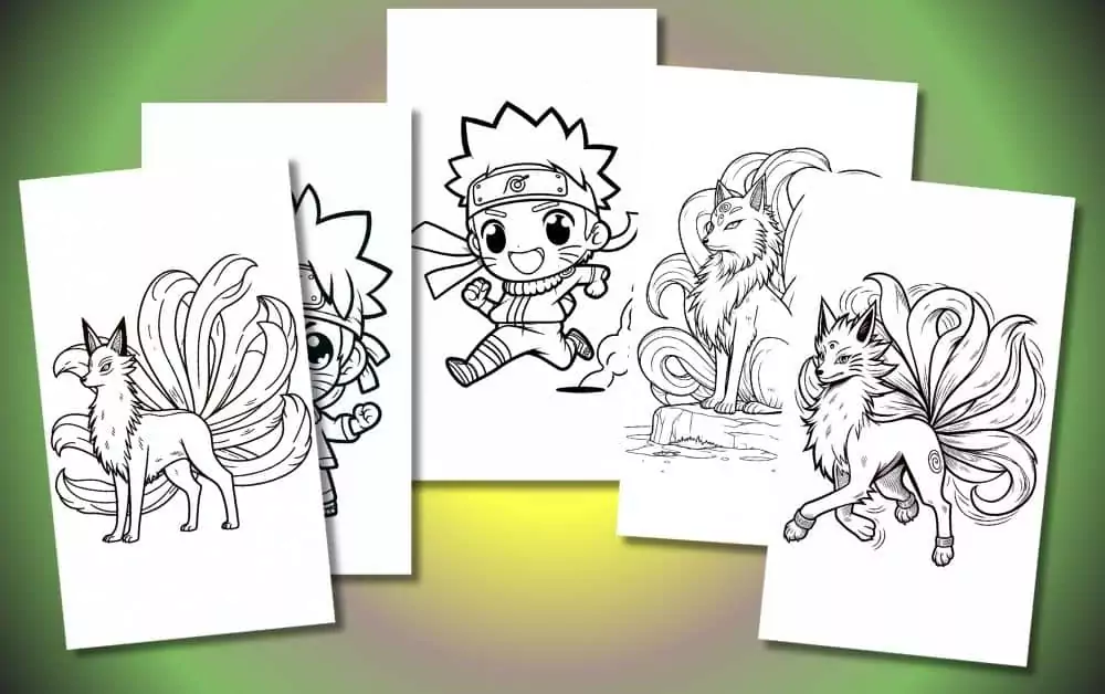 Cute Naruto Coloring Pages For Kids [Free Printable PDFs]