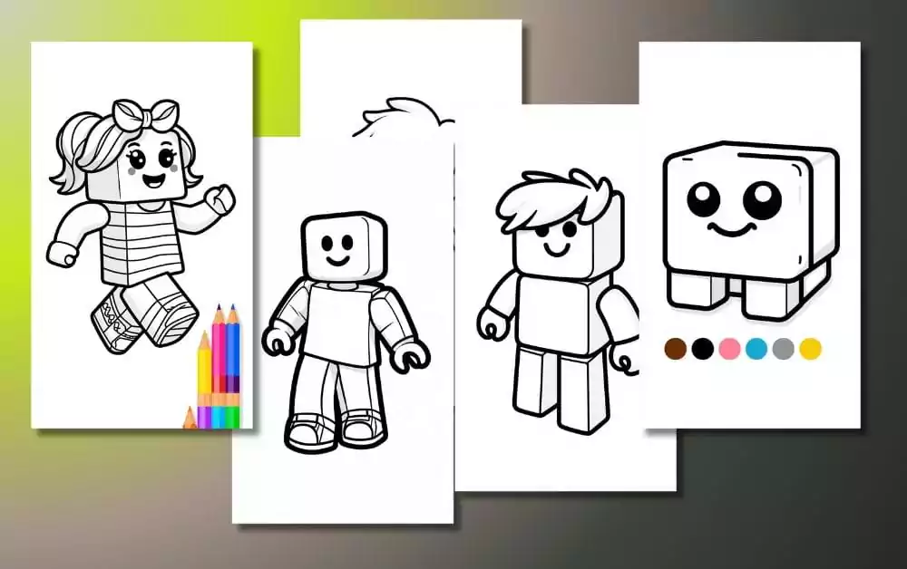 Cute Roblox Coloring Pages For Kids [Free Printable PDFs]