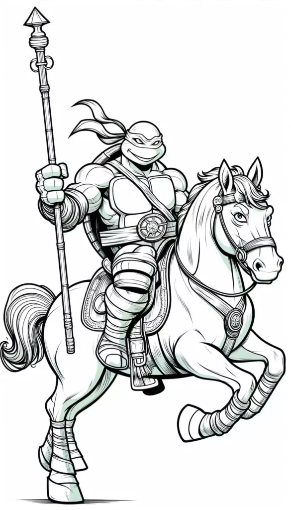 Donatello Ninja Turtle Coloring Pages