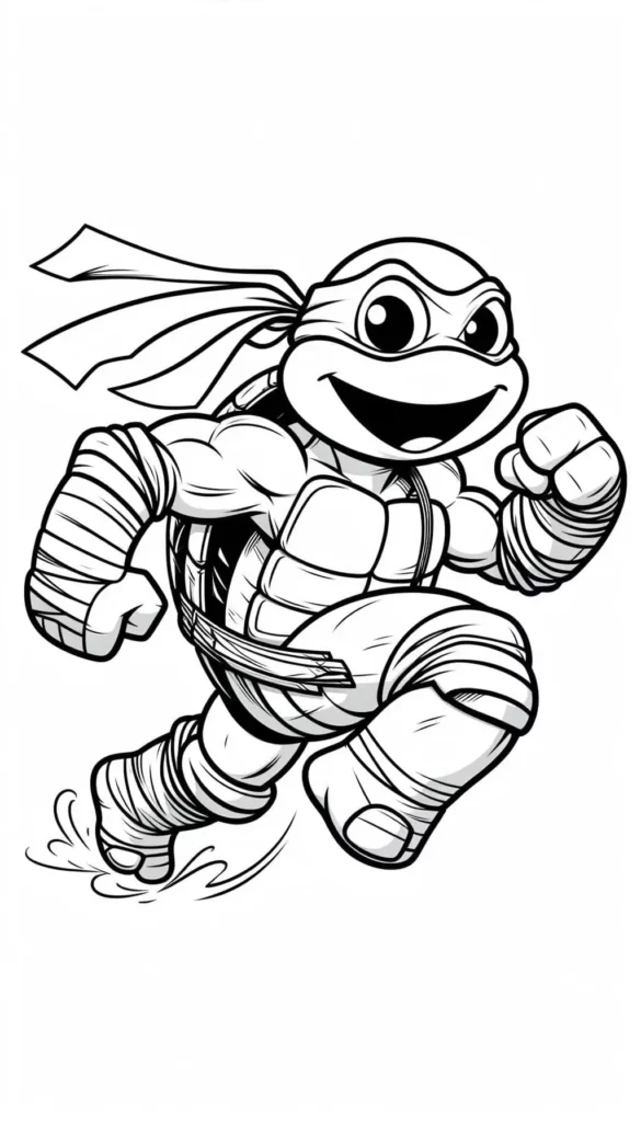 Teenage Mutant Ninja Turtle Coloring Pages