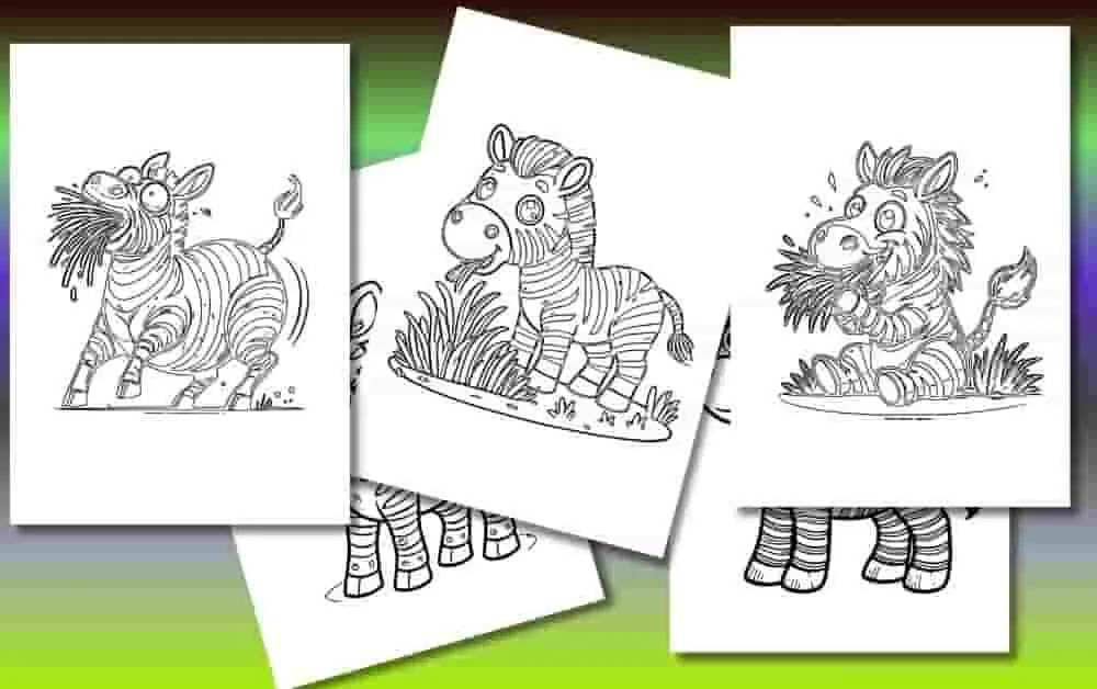 Cute Zebra Coloring Pages For Kids [Free Printable Pdfs]